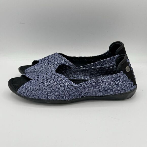 Women's Bernie Mev. CATWALK Casual Woven Slip-On  Memory Foam JEANS, Size 10/41 - Picture 1 of 9